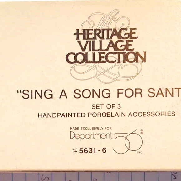 Department 56 Heritage Village Collection Sing A Song For Santa 56316 Christmas - Picture 1 of 10